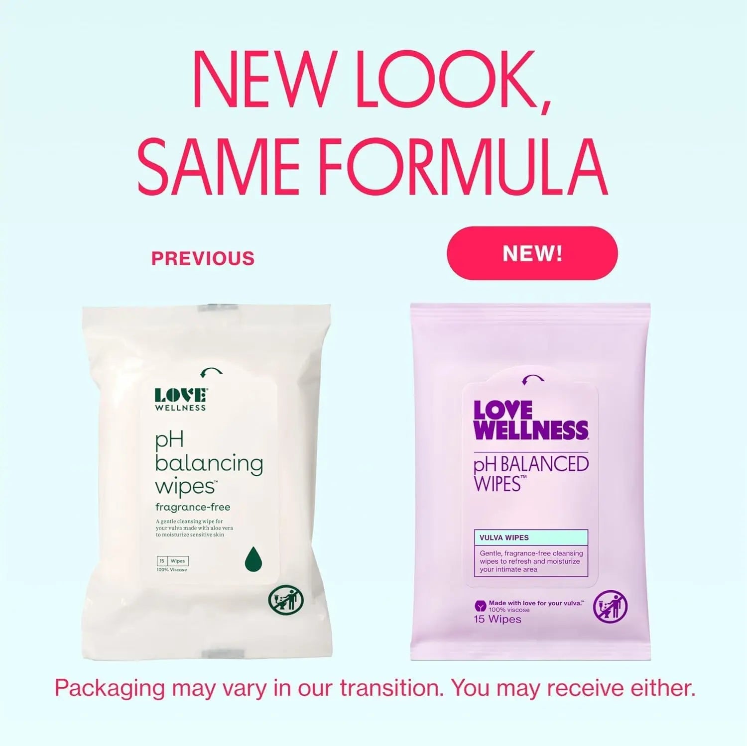 Love Wellness pH Balancing Wipes for Women | Fragrance-Free | Vulva Cleanser for Balanced pH, Intimate Health & Hygiene | Non-Irritating with Aloe Vera for Sensitive Skin | Travel Size | 3-Pack - TrustMedUSA