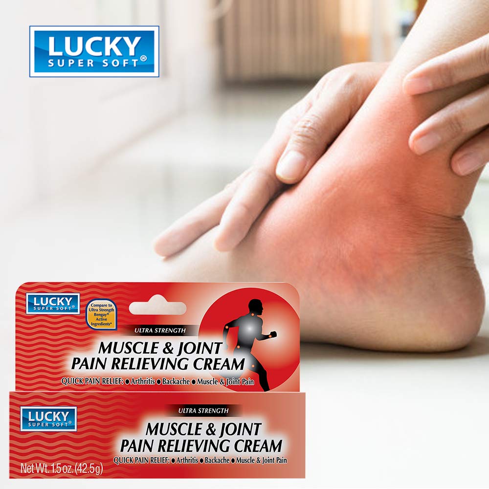 Lucky Super Soft Muscle & Joint Pain Relieving Cream, 1.5 Ounce - TrustMedUSA