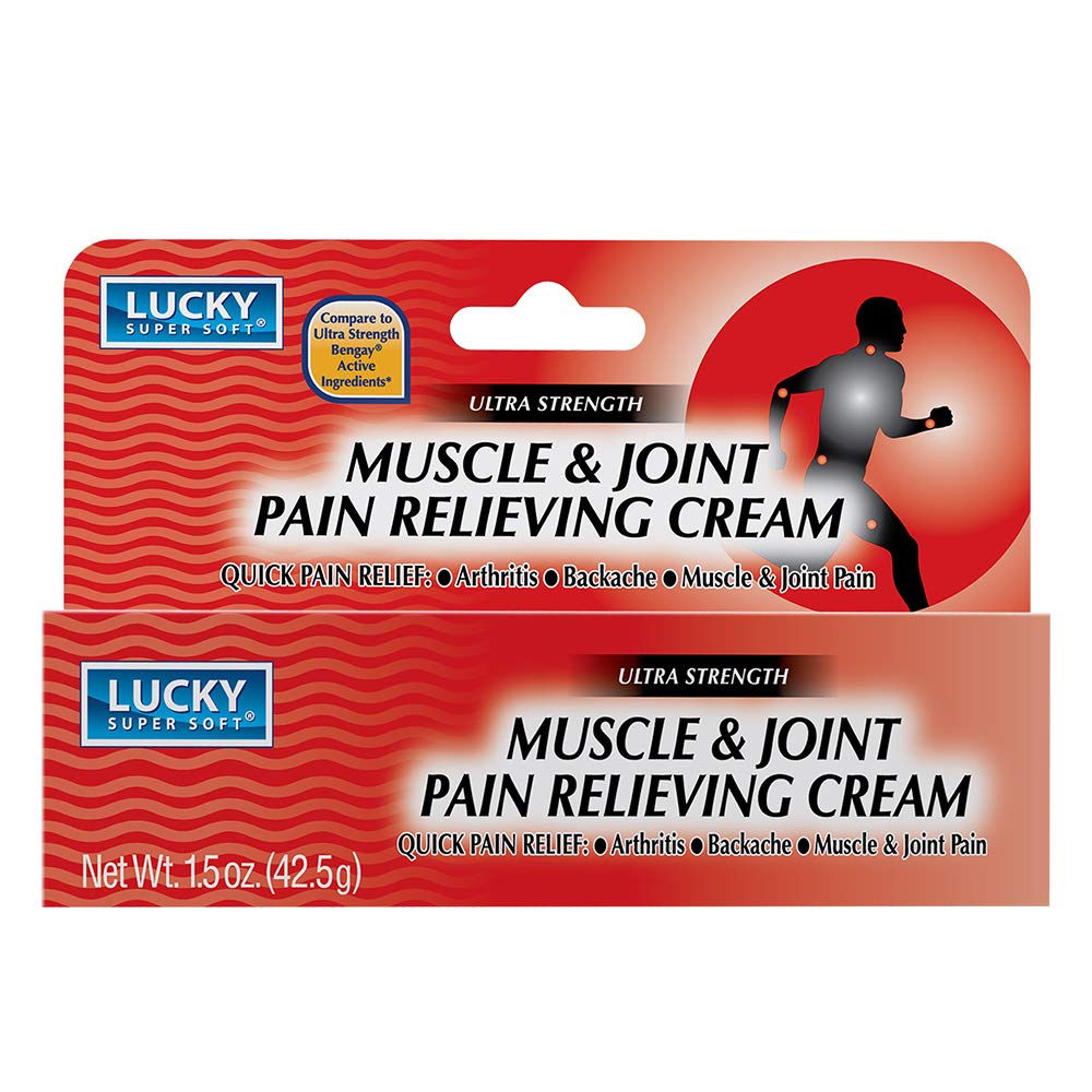 Lucky Super Soft Muscle & Joint Pain Relieving Cream, 1.5 Ounce - TrustMedUSA