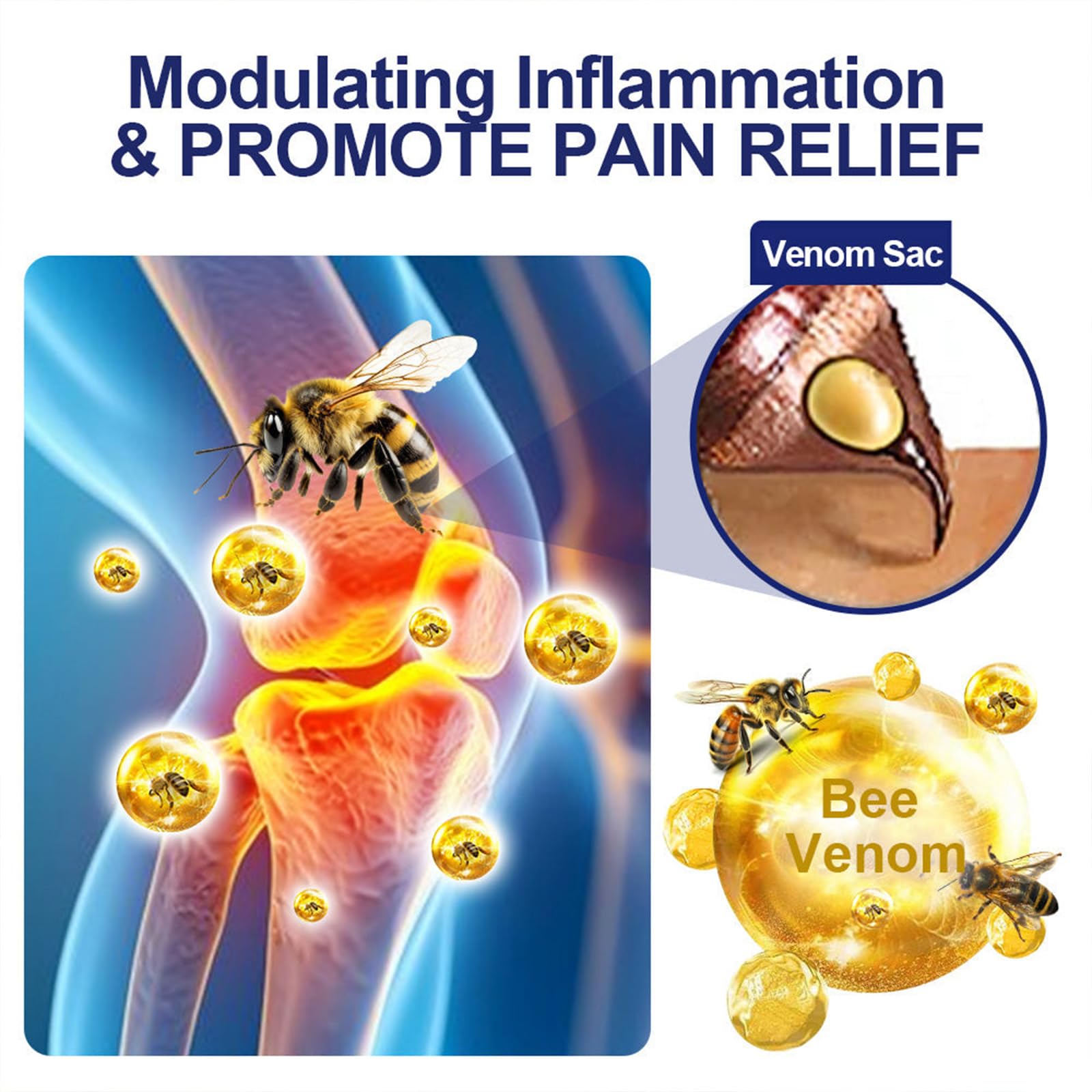 Luhaka Botulinum Toxin & Bee Venom Pain-Relief Bone Healing Cream,Bee Venom Cream,Effectively improve joint mobility (1PC) - TrustMedUSA