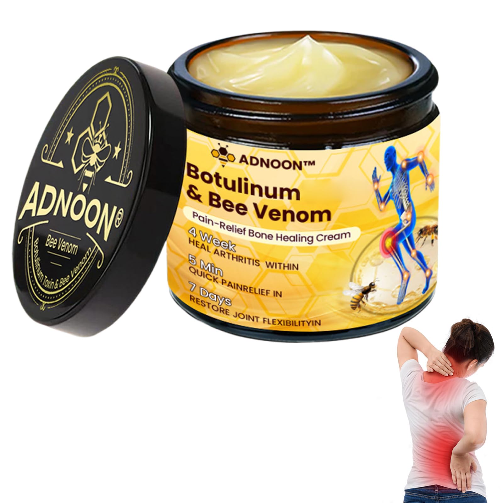 Luhaka Botulinum Toxin & Bee Venom Pain-Relief Bone Healing Cream,Bee Venom Cream,Effectively improve joint mobility (1PC) - TrustMedUSA