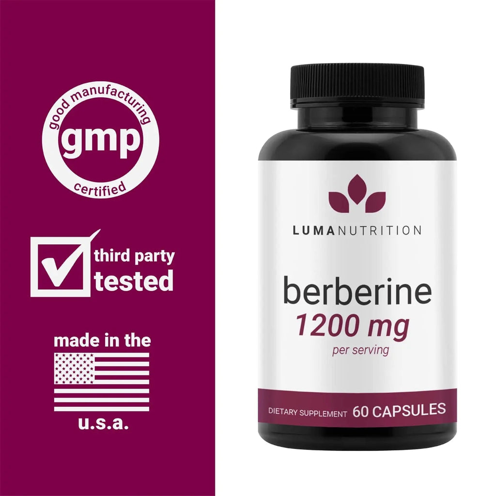 Luma Nutrition Berberine Supplement - Berberine 1200mg Per Serving - Berberine HCI - TrustMedUSA