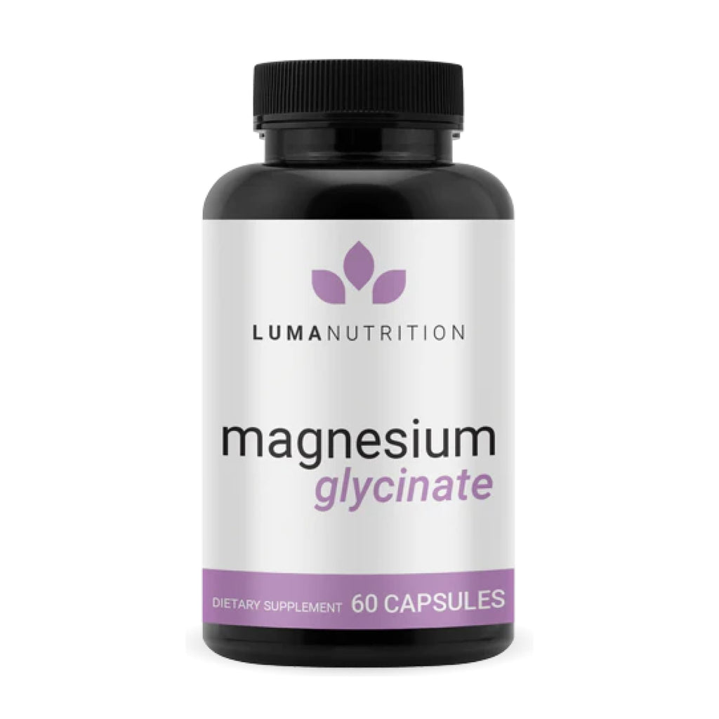 Luma Nutrition Magnesium Glycinate 1000mg - Support Stress, Sleep, Nerve & Muscle Health - 500mg Pure Magnesium Supplement Capsules - TrustMedUSA