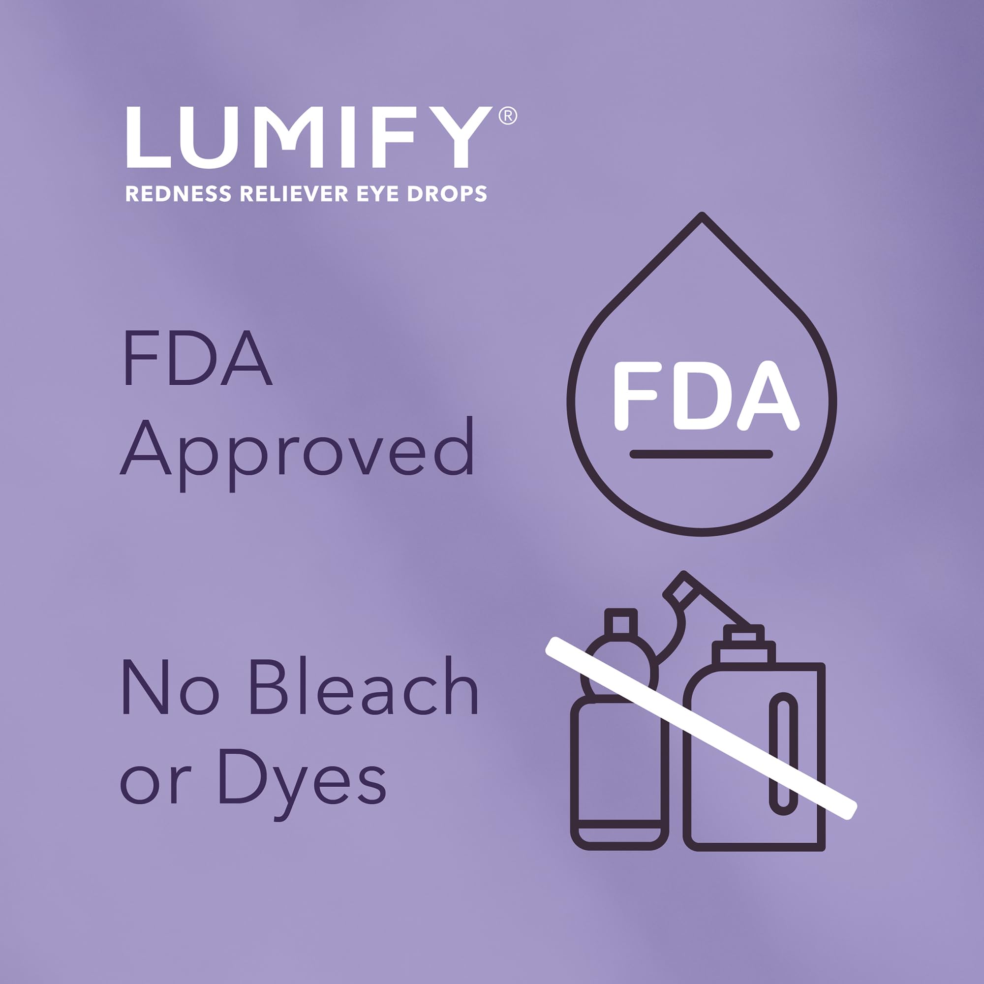 LUMIFY Eye Drops for Red Eyes, Redness Reliever for Brighter Looking Eyes, Works in 1 Minute & Lasts Up to 8 Hours, Eye Drops, 0.17 Fl Oz (5 mL) - TrustMedUSA