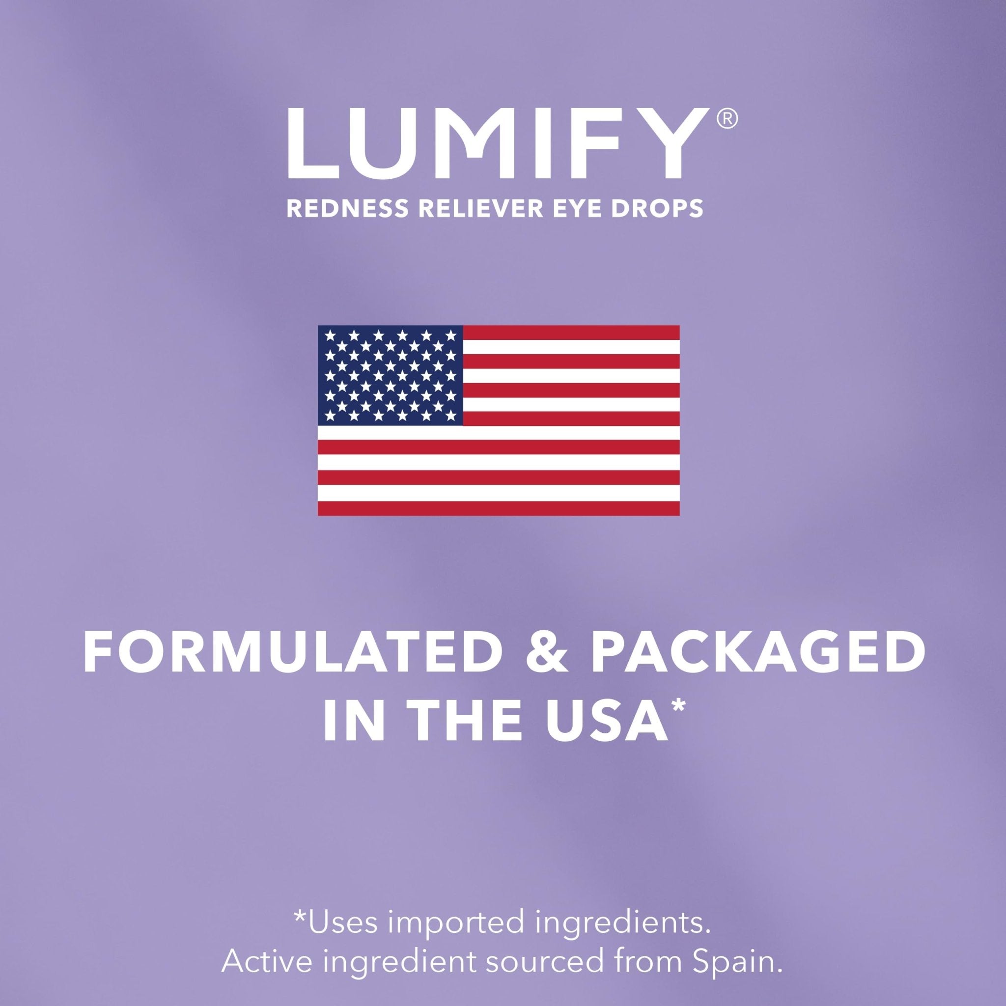 LUMIFY Eye Drops for Red Eyes, Redness Reliever for Brighter Looking Eyes, Works in 1 Minute & Lasts Up to 8 Hours, Eye Drops, 0.17 Fl Oz (5 mL) - TrustMedUSA