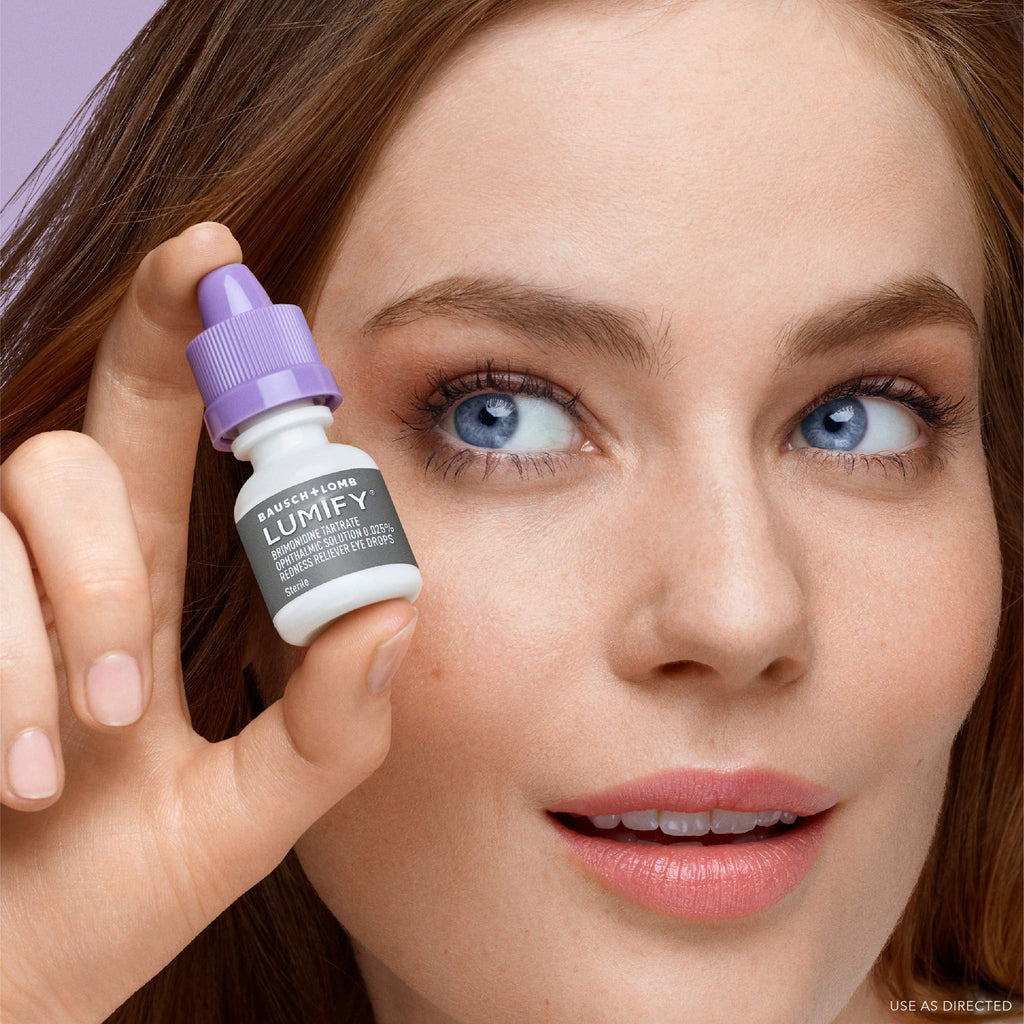 LUMIFY Eye Drops for Red Eyes, Redness Reliever for Brighter Looking Eyes, Works in 1 Minute & Lasts Up to 8 Hours, Eye Drops, 0.25 Fl Oz (7.5mL) - TrustMedUSA