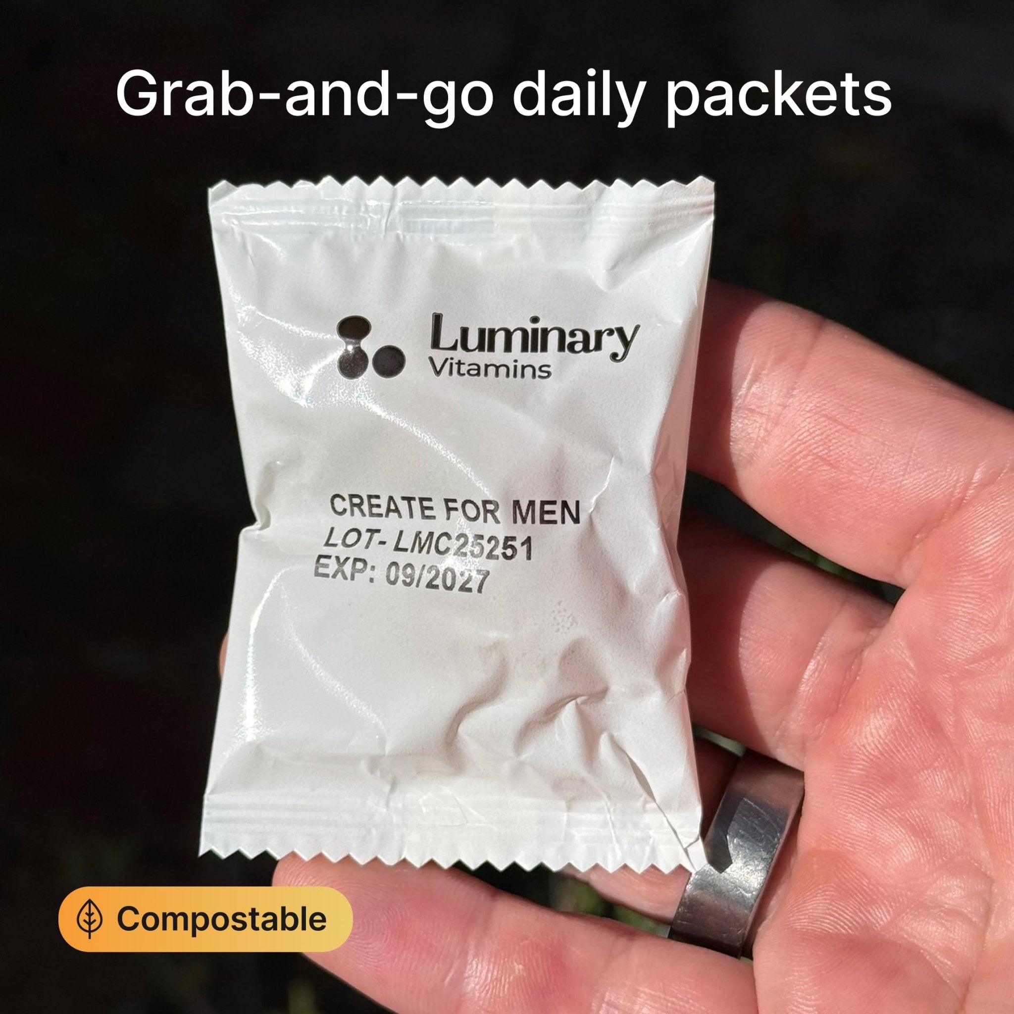 Luminary Vitamins Create for Men | IVF-Doctor Formulated Male Fertility Gummies | 300 mg CoQ10, 900 mg L-Carnitine, 10 mg Lycopene | Supports Sperm Health | Vegan & No Added Sugar (28 Day Supply) - Maple Wellness Supplements