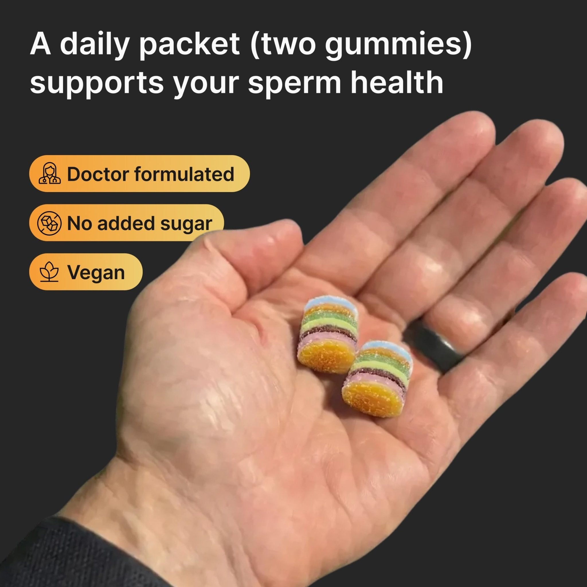 Luminary Vitamins Create for Men | IVF-Doctor Formulated Male Fertility Gummies | 300 mg CoQ10, 900 mg L-Carnitine, 10 mg Lycopene | Supports Sperm Health | Vegan & No Added Sugar (28 Day Supply) - Maple Wellness Supplements