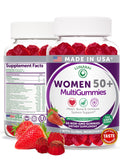 Lunakai USA Made 50 Plus Women's Multivitamin Gummies - Delicious Formula Enhanced with Essential Vitamins & Minerals for Health & Vitality - 60ct - TrustMedUSA