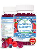 Lunakai USA Made Magnesium Glycinate Gummies 426mg with L-Theanine – Calm, Sleep, Stress Relief for Adults & Kids, Non-GMO, Vegan, 60ct - TrustMedUSA
