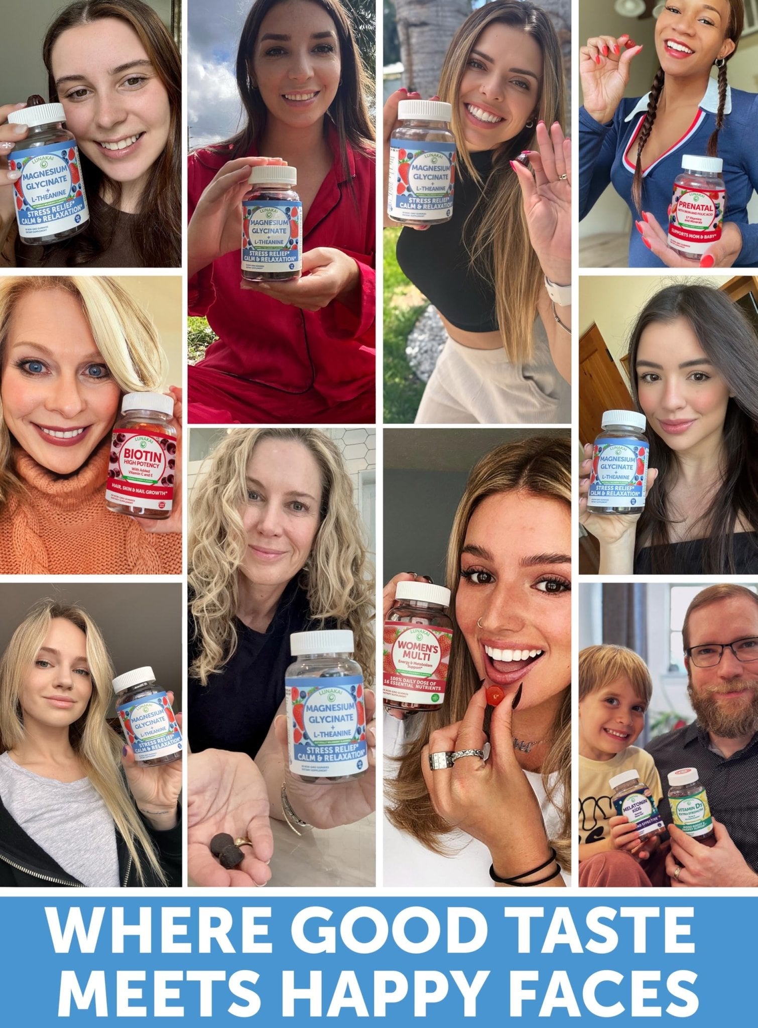 Lunakai USA Made Magnesium Glycinate Gummies 426mg with L-Theanine – Calm, Sleep, Stress Relief for Adults & Kids, Non-GMO, Vegan, 60ct - TrustMedUSA