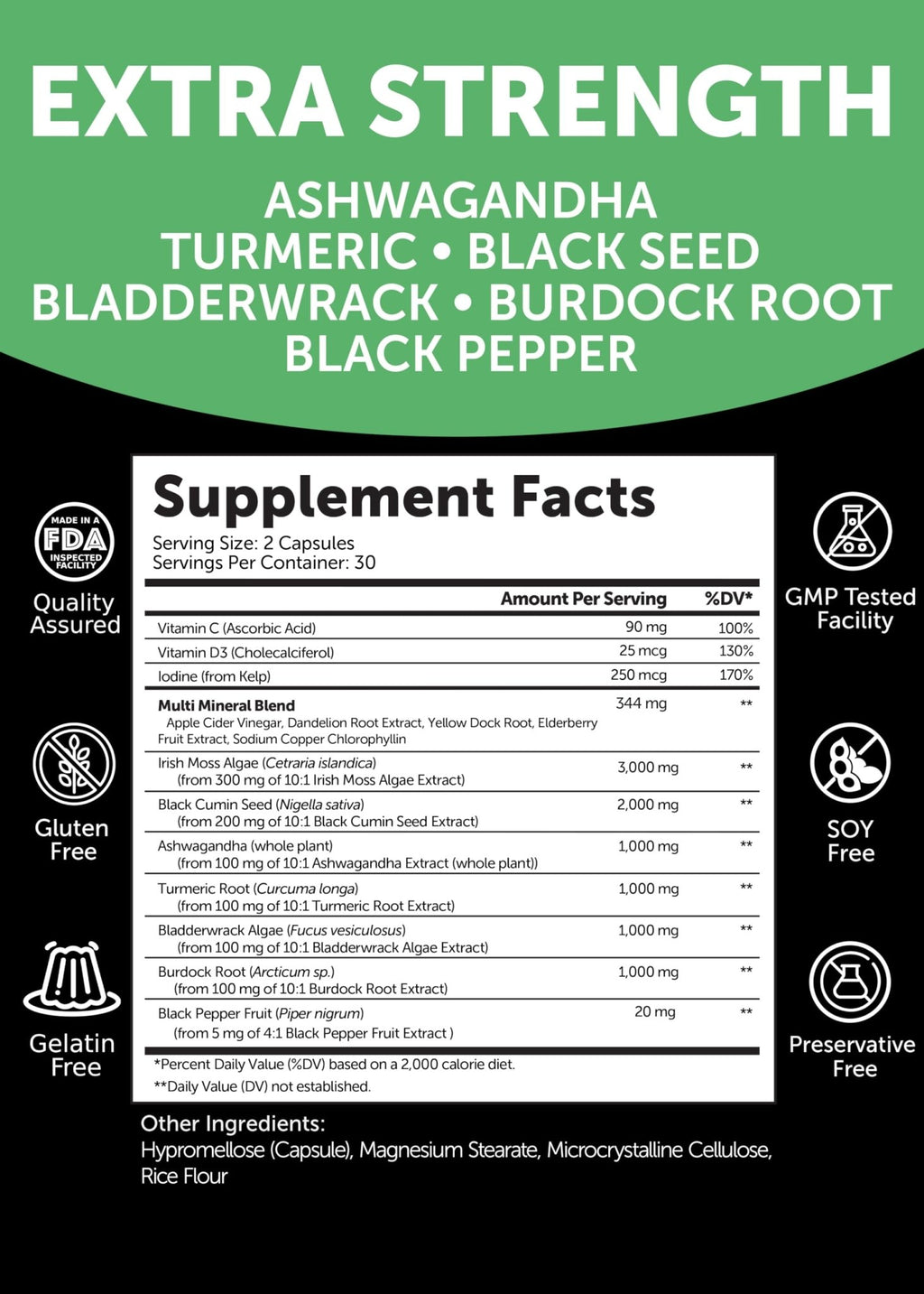 Lunakai USA Made Moringa & Sea Moss Capsules Bundle – 6-in-1 & 16-in-1 Advanced Blends – 60 Non-GMO Veggie Capsules Each - TrustMedUSA