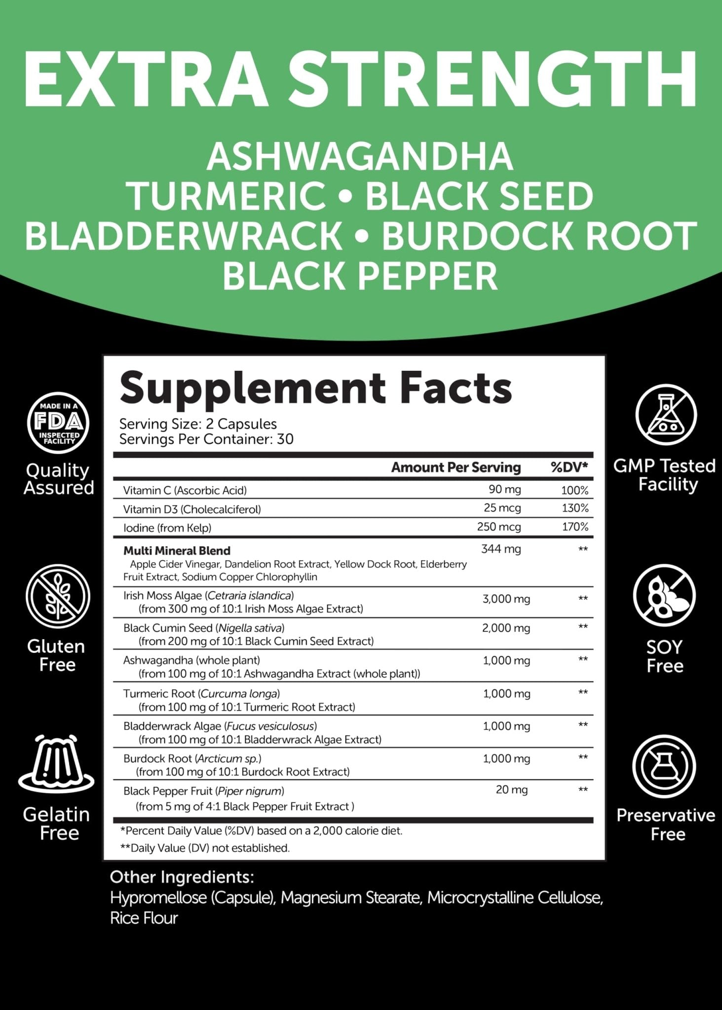 Lunakai USA Made Moringa & Sea Moss Capsules Bundle – 6-in-1 & 16-in-1 Advanced Blends – 60 Non-GMO Veggie Capsules Each - TrustMedUSA