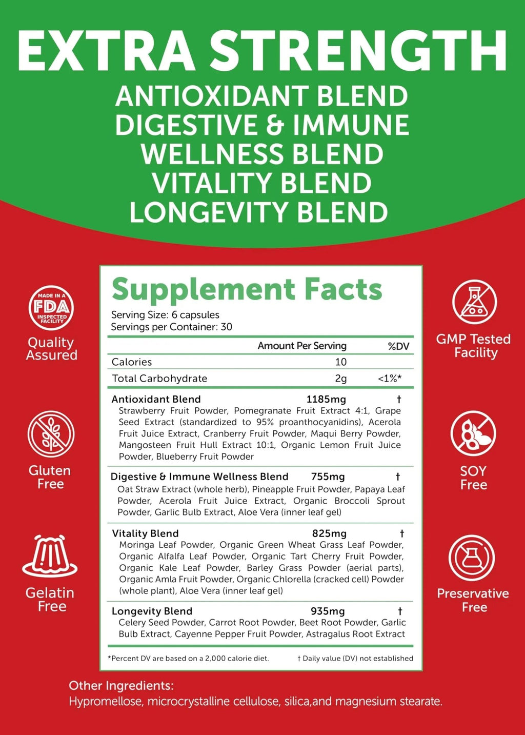 Lunakai USA Made Superfood Fruits & Veggies Supplement & Irish Sea Moss Bundle with 4 Blends, Black Seed Oil & Ashwagandha for Immune & Wellness Support - TrustMedUSA