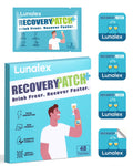 Lunalex Recovery Patch 48 Pack - Wake Up Refreshed & Balanced After Celebration - Plant-Based Formula for Morning Wellness - Bachelorette & Wedding Party Favors - 2 Patches per Sachet, Waterproof - TrustMedUSA