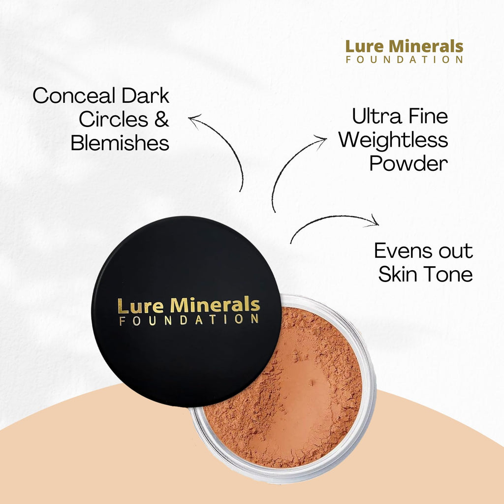 Lure Minerals Bronze warmth All over Face Bronzer (Compare to Bare Minerals) (Warmth) Large 1.oz Jar - TrustMedUSA