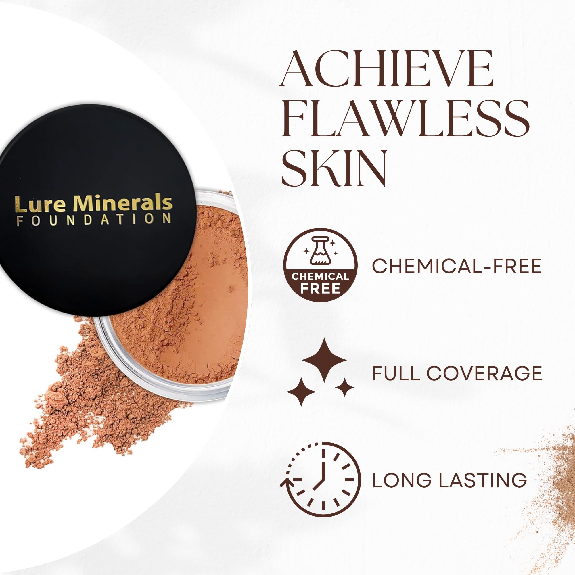 Lure Minerals Bronze warmth All over Face Bronzer (Compare to Bare Minerals) (Warmth) Large 1.oz Jar - TrustMedUSA