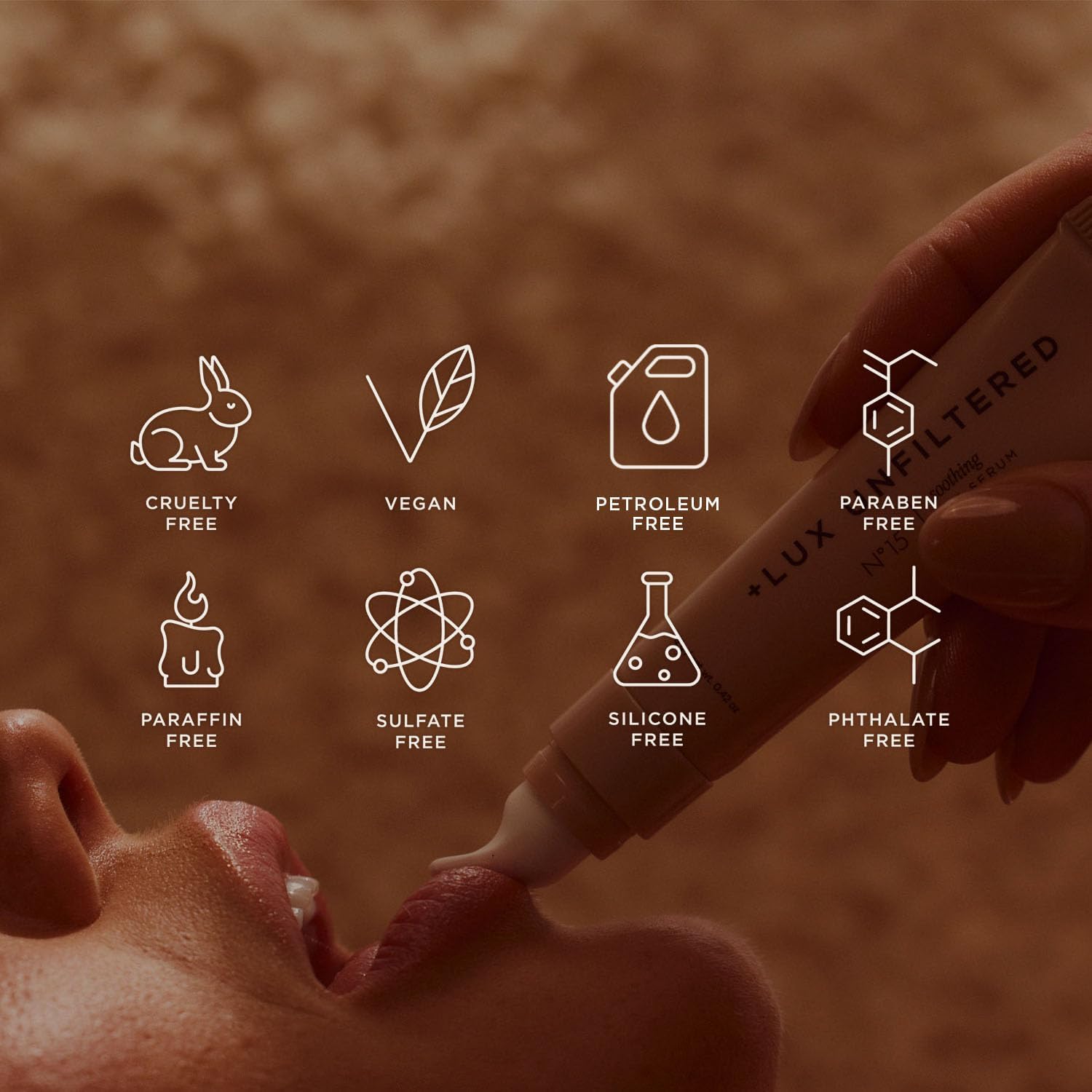 '+ Lux Unfiltered N°15 Cold Plunge Soothing Lip Serum - Hydrating Lip Balm - Hyaluronic Acid, Squalane & Shea Butter - Cooling Touch Applicator - Fragrance Free, Petroleum Free, Vegan - TrustMedUSA