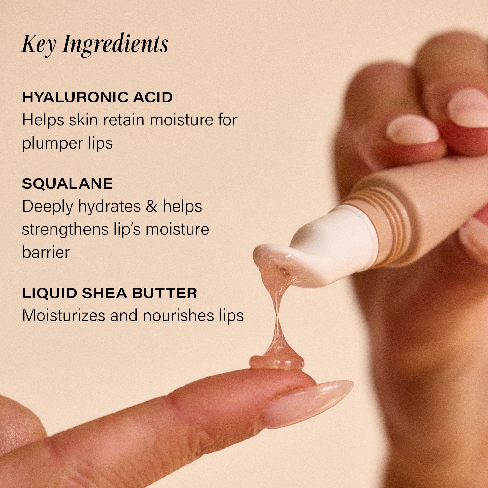 '+ Lux Unfiltered N°15 Cold Plunge Soothing Lip Serum - Hydrating Lip Balm - Hyaluronic Acid, Squalane & Shea Butter - Cooling Touch Applicator - Fragrance Free, Petroleum Free, Vegan - TrustMedUSA