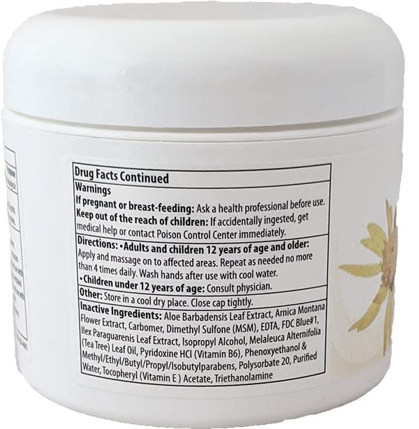 Luxis Arnica Pain Relief Cream - Soothing Arnica Combined with Powerful Menthol - Topical analgesic - 3 oz - TrustMedUSA