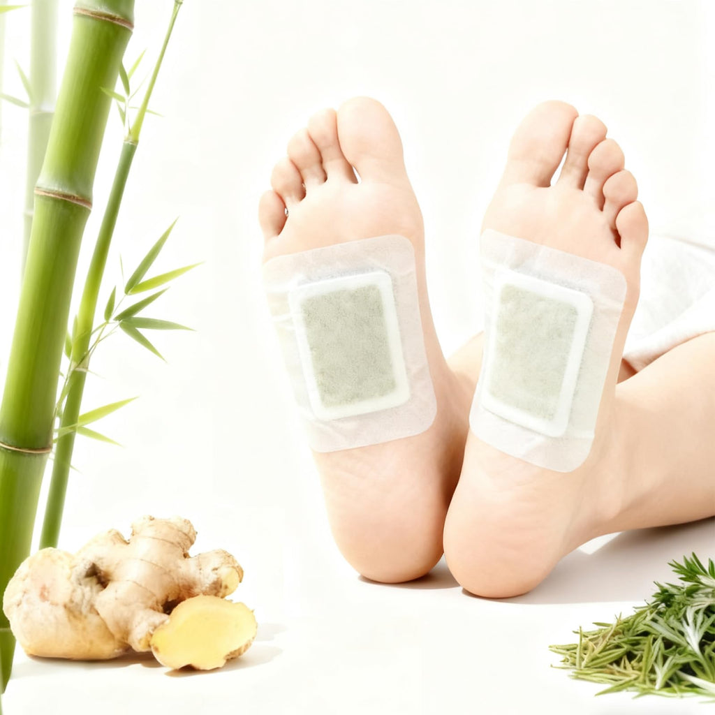 Lymph Care Foot Pads 50pads – Deep Cleansing Foot Pads with Ginger Oil for Relieve Stress, Improve Sleep, Help Lymphatic Drainage and Deep Cleansing - Maple Wellness Supplements