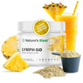 Lymph Go - Lymphatic Drainage Supplement for Women & Men - Lymph System Support - with with Bromelain, Echinacea, Burdock Root, Dandelion, Rutin, Kelp & More - 4.06 Oz - 30 Servings - Tropical Flavor - Maple Wellness Supplements