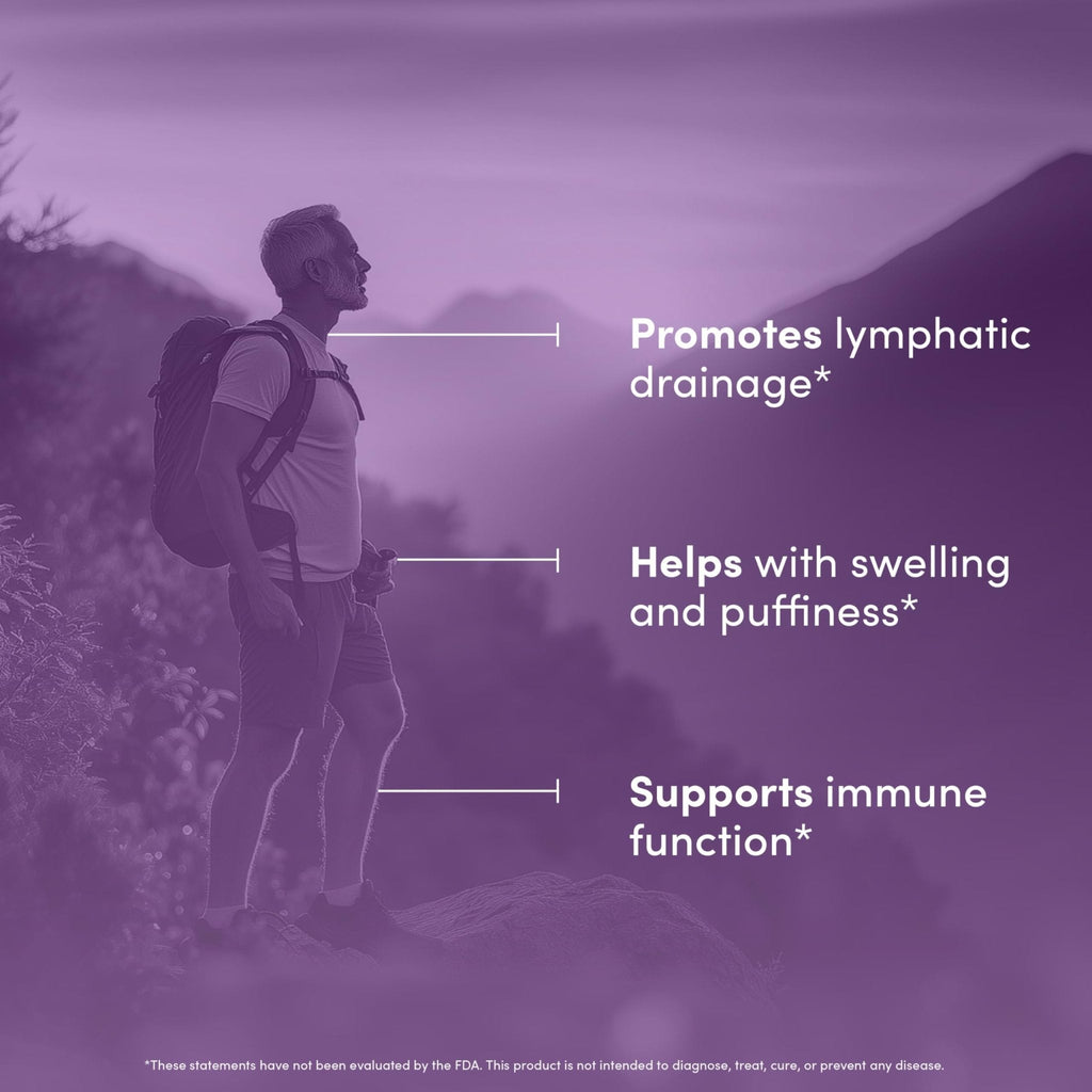 Lymph Peak - Lymphatic Drainage Supplements - Lymph System Support - with Burdock Root, Echinacea Extract, Bromelain, Dandelion Extract & More - Vegan, Non GMO, Gluten Free - 60 Capsules - Maple Wellness Supplements
