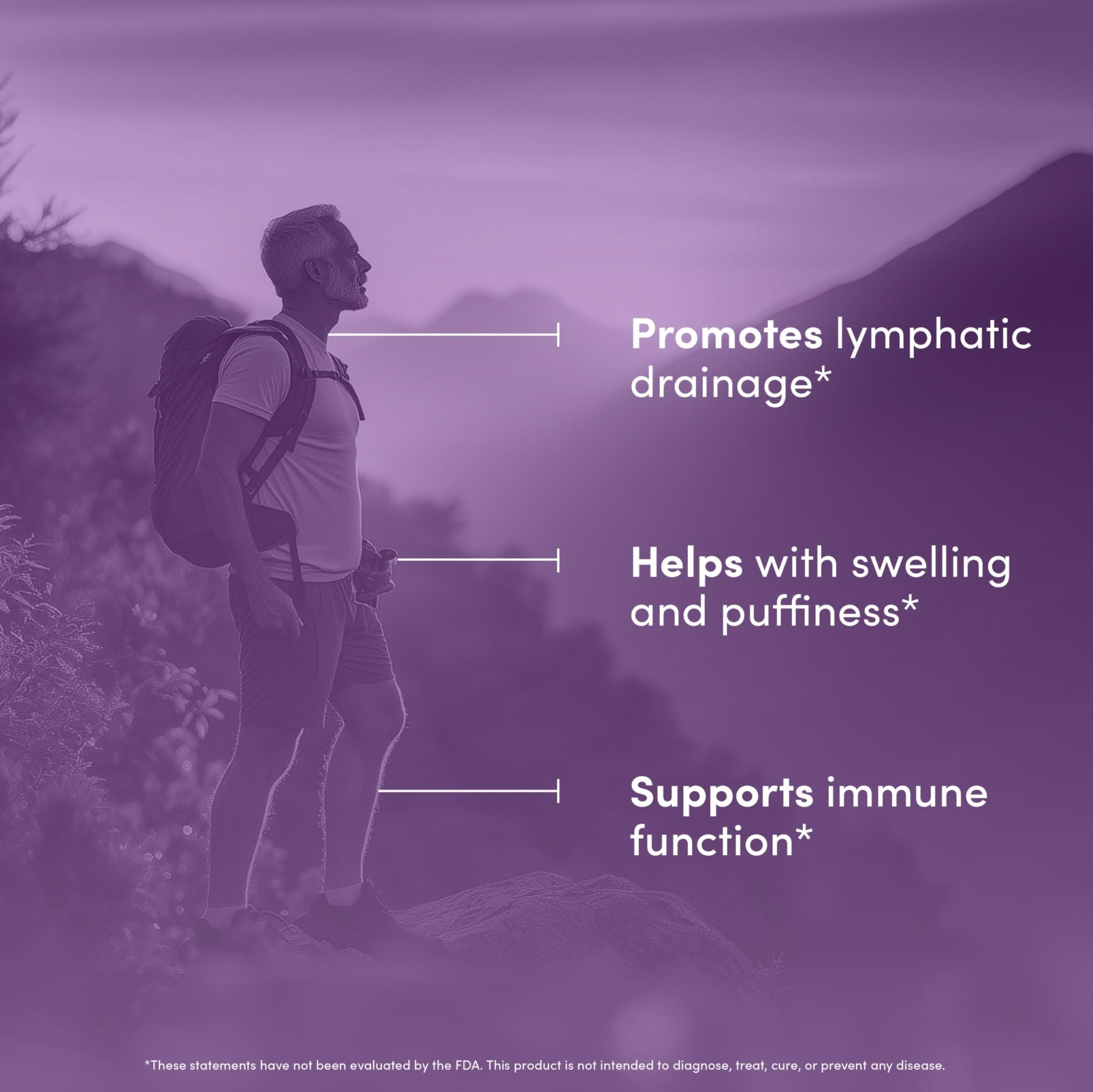 Lymph Peak - Lymphatic Drainage Supplements - Lymph System Support - with Burdock Root, Echinacea Extract, Bromelain, Dandelion Extract & More - Vegan, Non GMO, Gluten Free - 60 Capsules - Maple Wellness Supplements