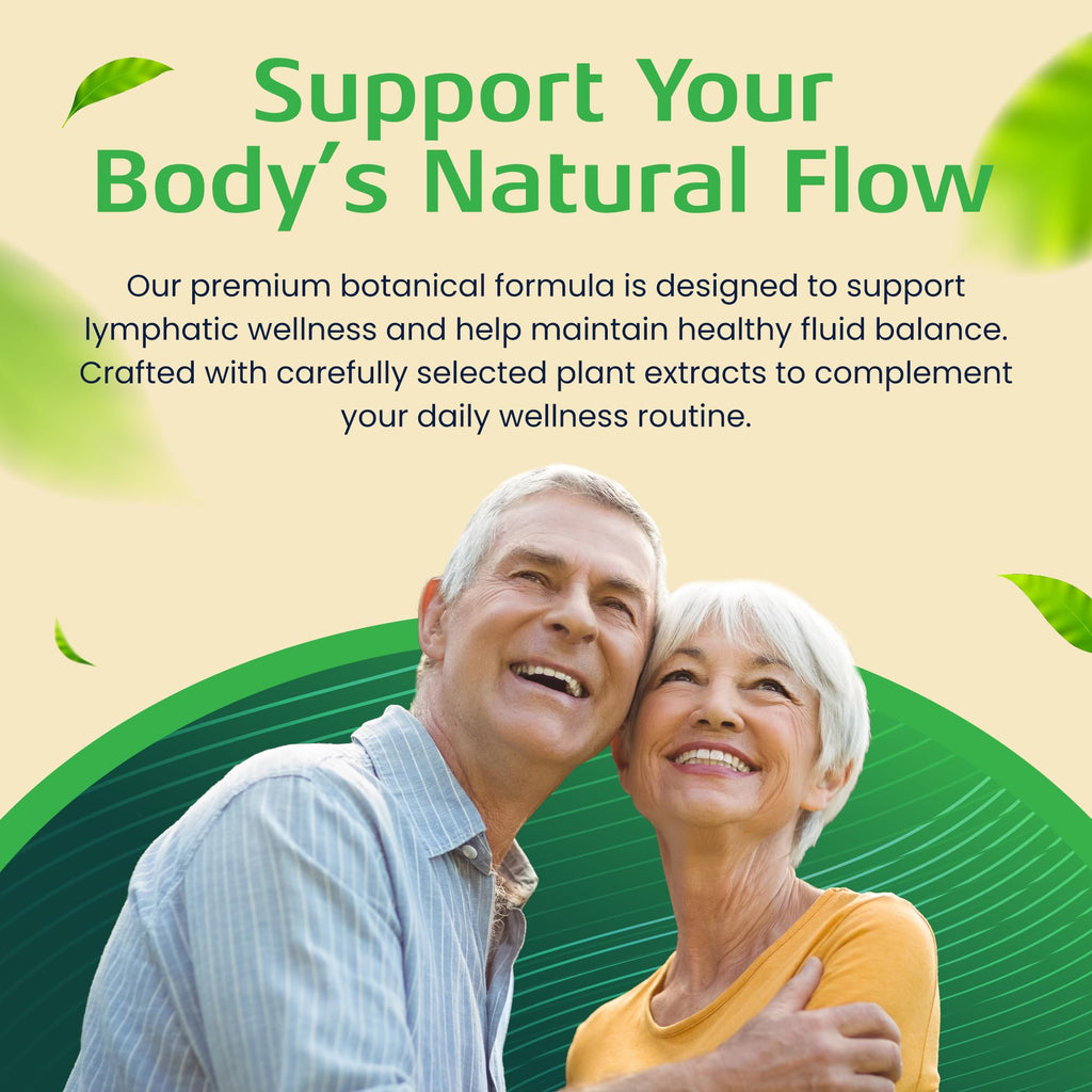 Lymph Savior - Plant-Based Lymphatic Support Supplement with Red Clover, Horse Chestnut & Burdock Root for Fluid Balance & Daily Wellness - Non-GMO, Made in USA - 30-Day Supply, 1 Bottle - TrustMedUSA