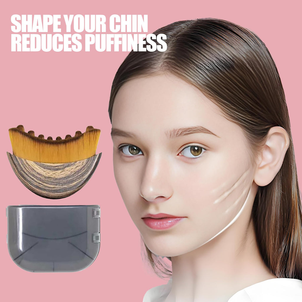 Lymphatic Contour Face Brush Lymphatic Drainage Massager Double Chin Reducer Lymphatic Drainage Brush for Face Ergonomically Designed to Fit The Skin Precisely and Relieve Fatigue - Maple Wellness Supplements