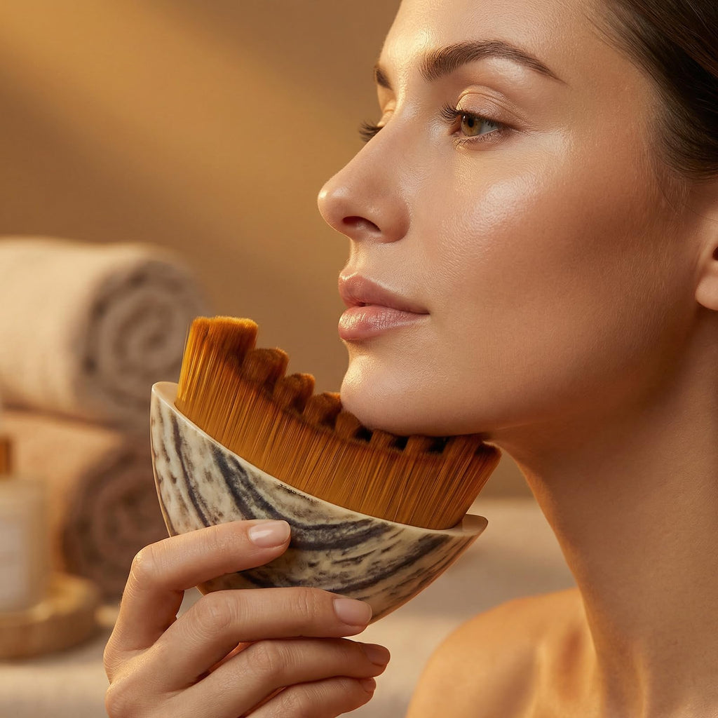 Lymphatic Contour Face Brush,1PCS Lymphatic Face Brush-Ultimate Lymphatic Drainage Tool for a Refreshed Complexion, Lymphatic Brush-Facial Tension Relief and Daily Skin Care (Gray Box) - Maple Wellness Supplements