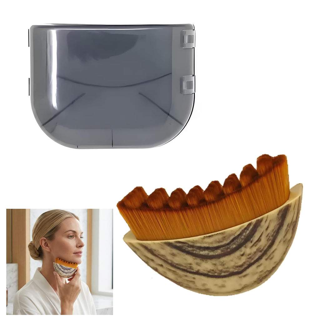Lymphatic Contour Face Brush,1PCS Lymphatic Face Brush-Ultimate Lymphatic Drainage Tool for a Refreshed Complexion, Lymphatic Brush-Facial Tension Relief and Daily Skin Care (Gray Box) - Maple Wellness Supplements