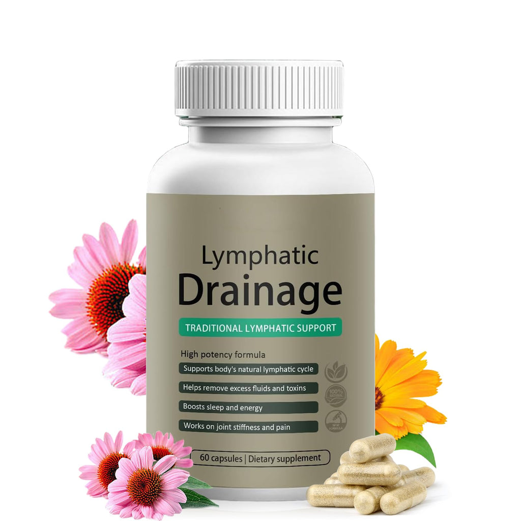 Lymphatic Drainage Capsules | Lymphatic Support Supplement for Women | Anti Cellulite, Water Retention & Bloating Relief | with Dandelion, Cleavers & Echinacea | Non-GMO, Gluten Free | 60 Count - Maple Wellness Supplements