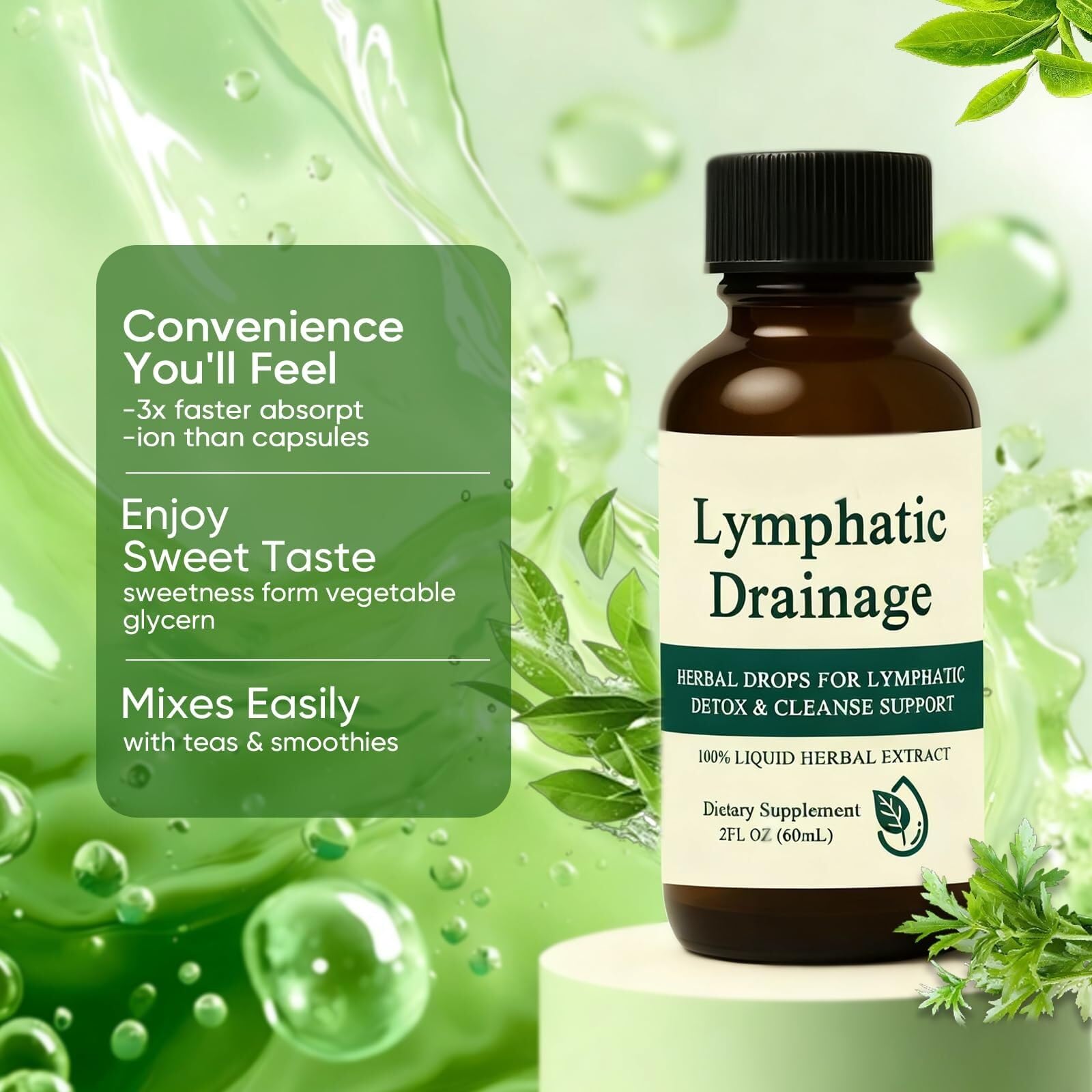 Lymphatic Drainage Drops 2 Fl Oz - Maple Wellness Supplements