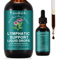Lymphatic Drainage Drops | 21-in-1 Lymph System Support Supplement | Lymph Cleanse with Turmeric, Echinacea, Elderberry & Dandelion | for Women & Men, 2 fl oz - Maple Wellness Supplements