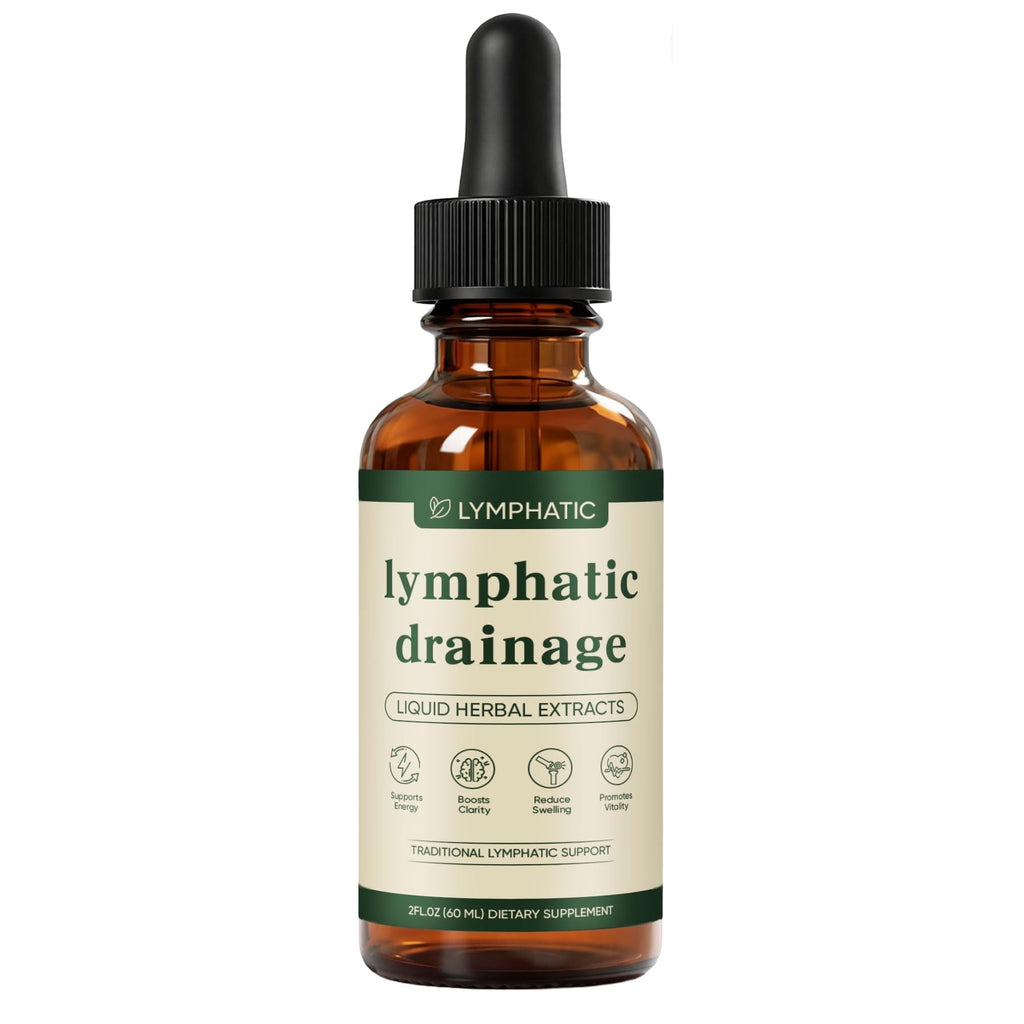 Lymphatic Drainage Drops, Lymphatic System Support, Immune System, Natural Herbal Blends, Vegan & Non-GMO (1) - Maple Wellness Supplements