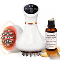 Lymphatic Drainage Massager & Anti Cellulite Massage Tool Helps Reduce Stretch Marks & Cellulite, Body Sculpting Machine For Legs, Arms & Belly with Microcurrent, Light, Heat & Vibration，With Body Oil - Maple Wellness Supplements