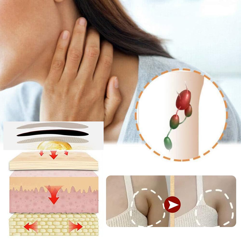 Lymphatic Drainage Patch,Herbal Lymph Nodes Patch,Herbal Lymphatic Drainage Care Patch,Lymphatic Drainage Patches,Lymph Nodes Patch, Lymphatic Massage（24PCS） - Maple Wellness Supplements