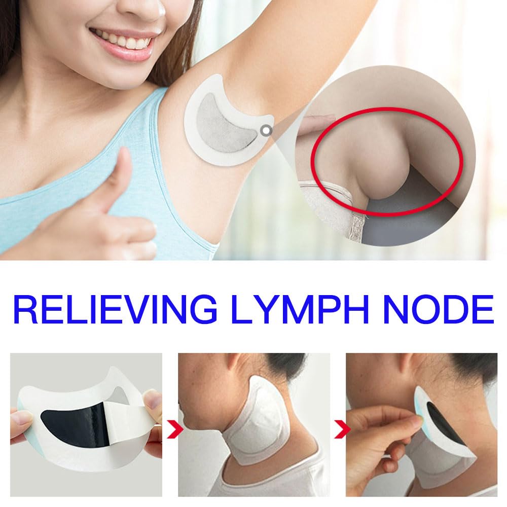 Lymphatic Drainage Patch,Herbal Lymph Nodes Patch,Herbal Lymphatic Drainage Care Patch,Lymphatic Drainage Patches,Lymph Nodes Patch, Lymphatic Massage（24PCS） - Maple Wellness Supplements