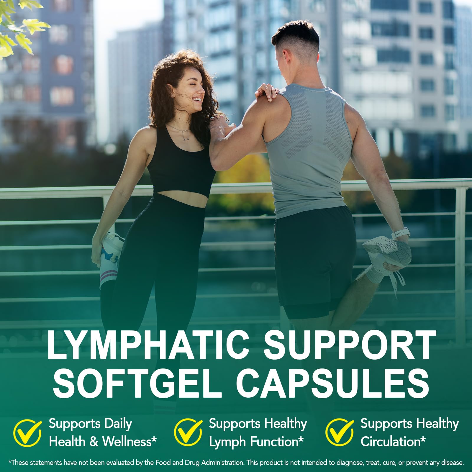 Lymphatic Drainage Supplement – 4,275 mg 21-in-1 Botanical Complex, Echinacea, Burdock Root, Red Clover, Elderberry & Dandelion, Supports Natural Detox & Healthy Circulation, 240 Softgels - Maple Wellness Supplements