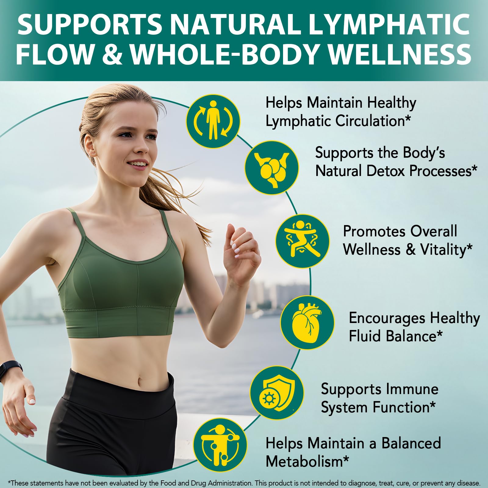 Lymphatic Drainage Supplements, 4275mg Lymph System Support Supplement for Women & Men, Daily Wellness Support, 21-in-1 Herbal Blend with Echinacea, Dandelion, Burdock, Turmeric & More, 240 Softgels - TrustMedUSA
