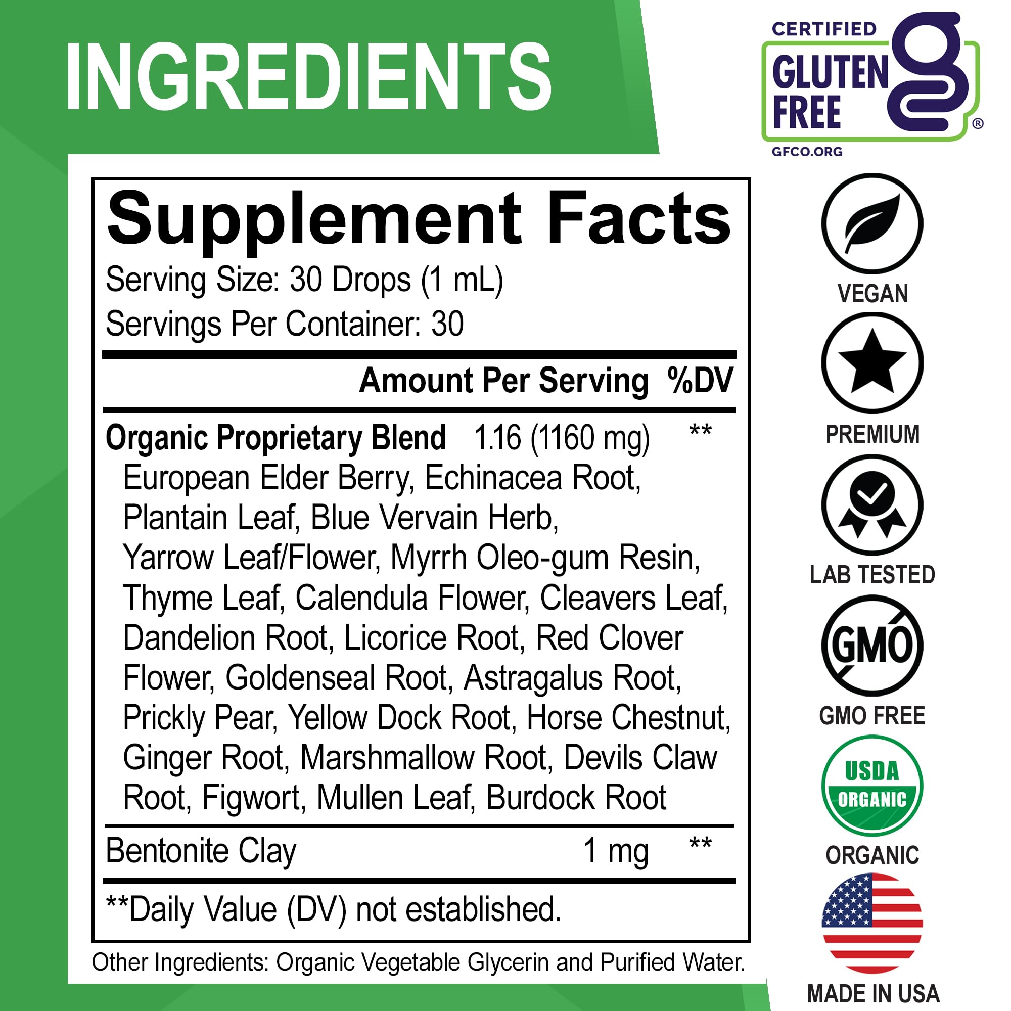 Lymphatic Drainage Supplements Drops - Organic Lymphatic Support Liquid Drops Cleanse with Echinacea, Lymph System Support Supplement, Lymph Node Detox Cleanse System Drainage - 1oz Non-GMO Organics - Maple Wellness Supplements