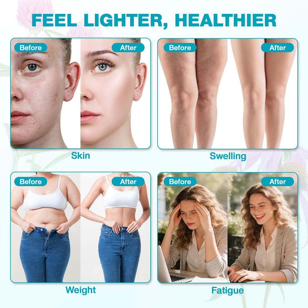 Lymphatic Drainage Supplements - Lymphatic Drainage Capsule for Detox & Cleanse, Immune Support - Natural Herbal Blends with Dandelion, Burdock, Cleavers & Echinacea, 90 Capsules - Maple Wellness Supplements