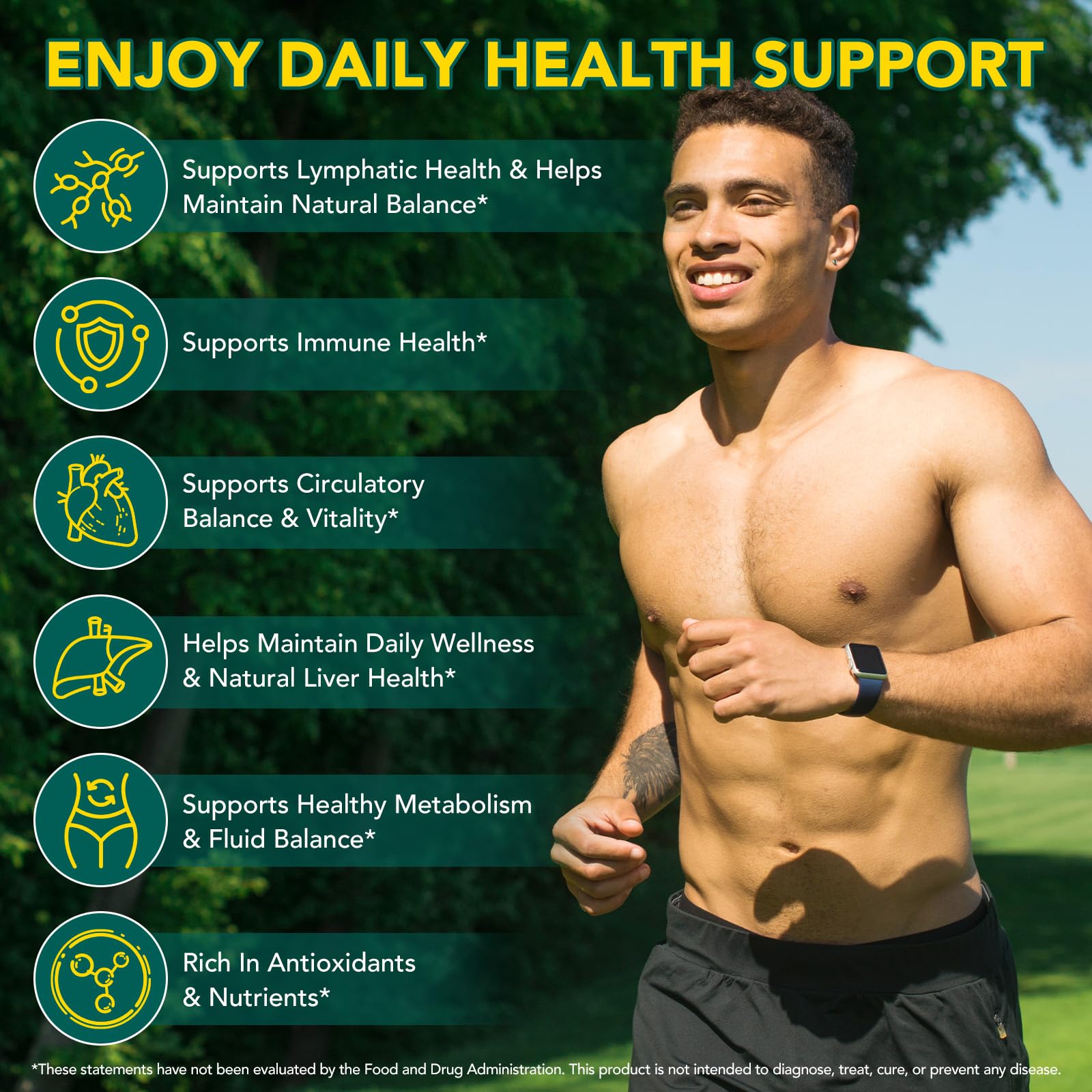 Lymphatic Drainage Supplements, Lymphatic Drainage Capsules Supplement - Wellness Complex Formula 21 in 1 - Aescia, Turmeric, Bromelain, Echinacea & More - Lymph System Support Capsule Easy Store - Maple Wellness Supplements