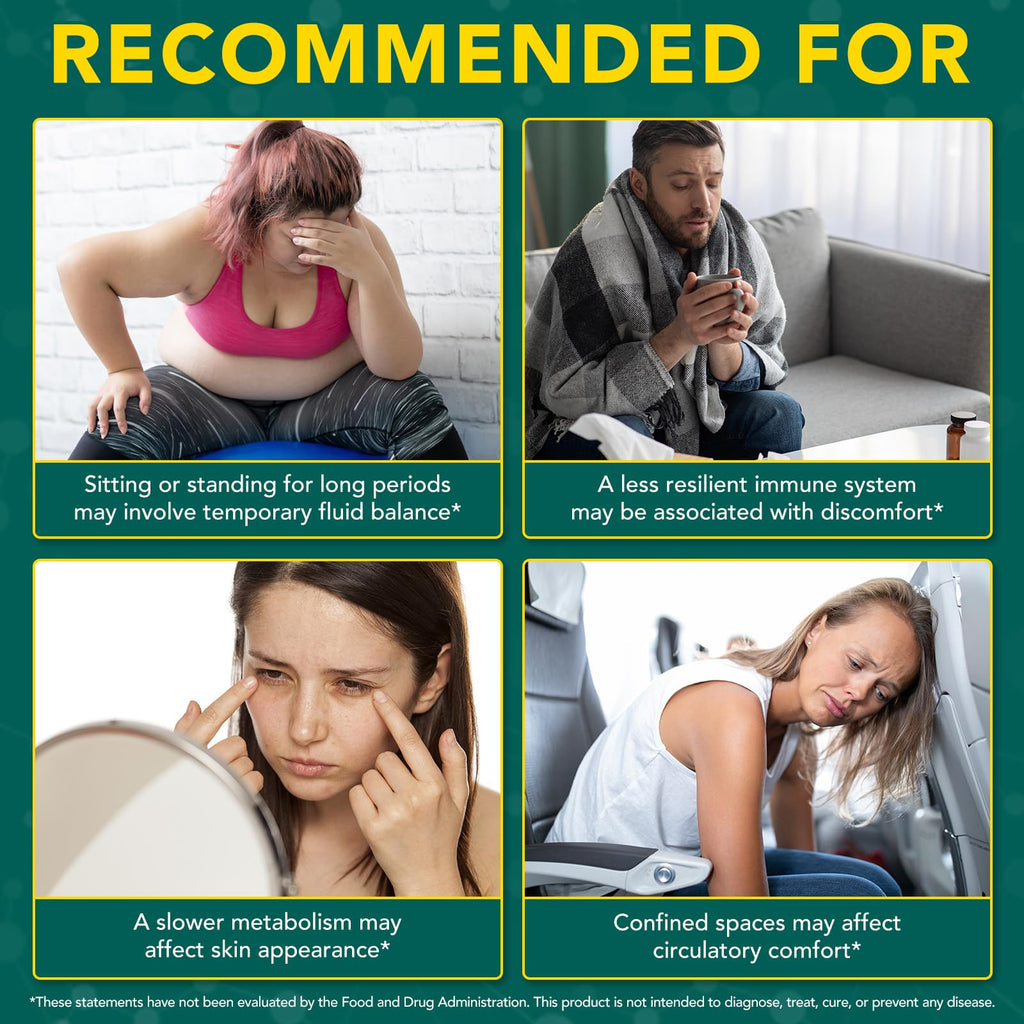 Lymphatic Drainage Supplements, Lymphatic Drainage Capsules Supplement - Wellness Complex Formula 21 in 1 - Aescia, Turmeric, Bromelain, Echinacea & More - Lymph System Support Capsule Easy Store - Maple Wellness Supplements