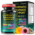 Lymphatic Drainage Supplements, Lymphatic Drainage Capsules - Wellness Complex 21 in 1 Aescia, Turmeric, Bromelain, Echinacea & More - Lymph System Support Capsules - Maple Wellness Supplements