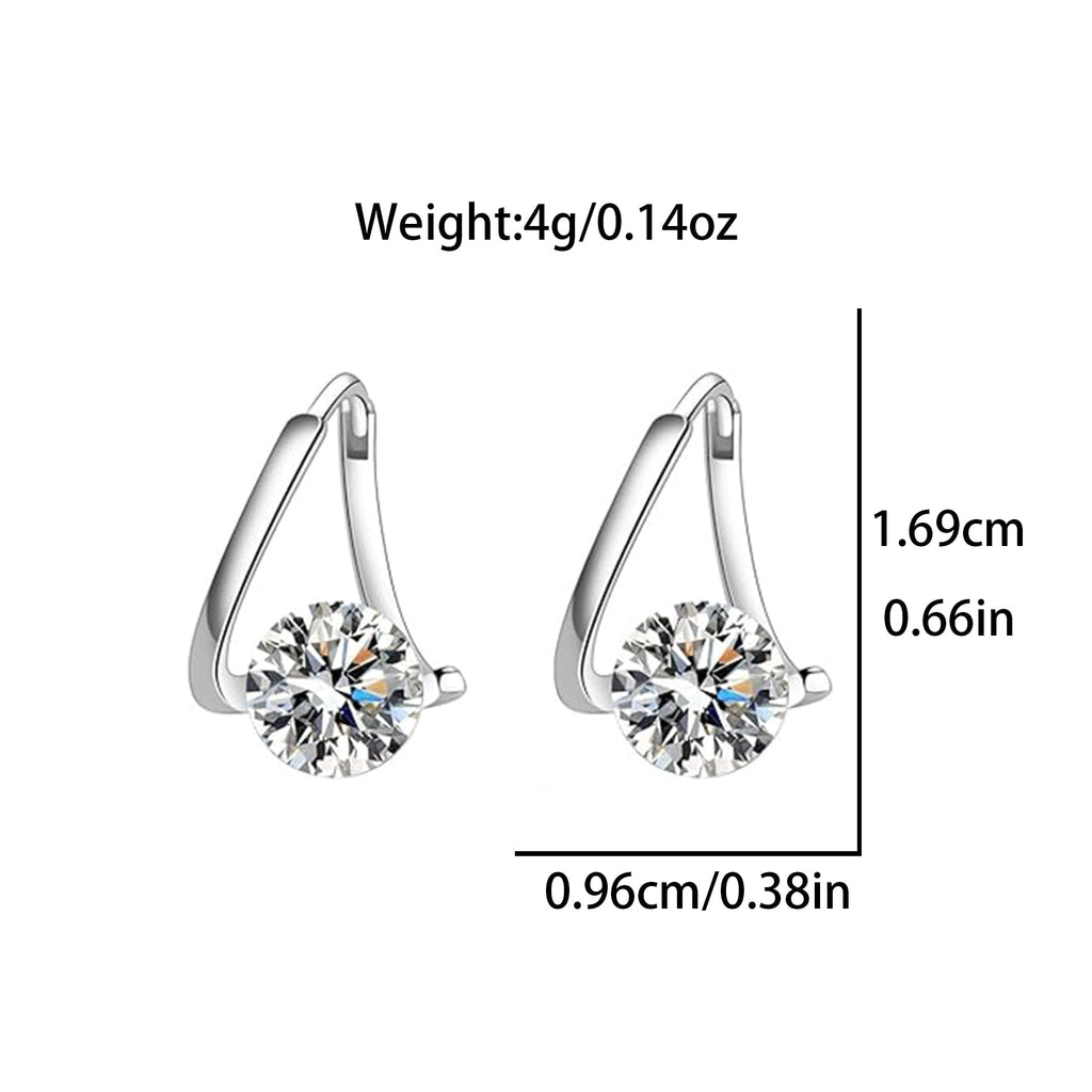 Lymphatic Germanium Earrings Lymphatic Drainage Earrings Atheniz Lymphatic Earrings Cubic Zirconia Earring Lymphatic Hoop Earrings for Women (gold+silver) - Maple Wellness Supplements