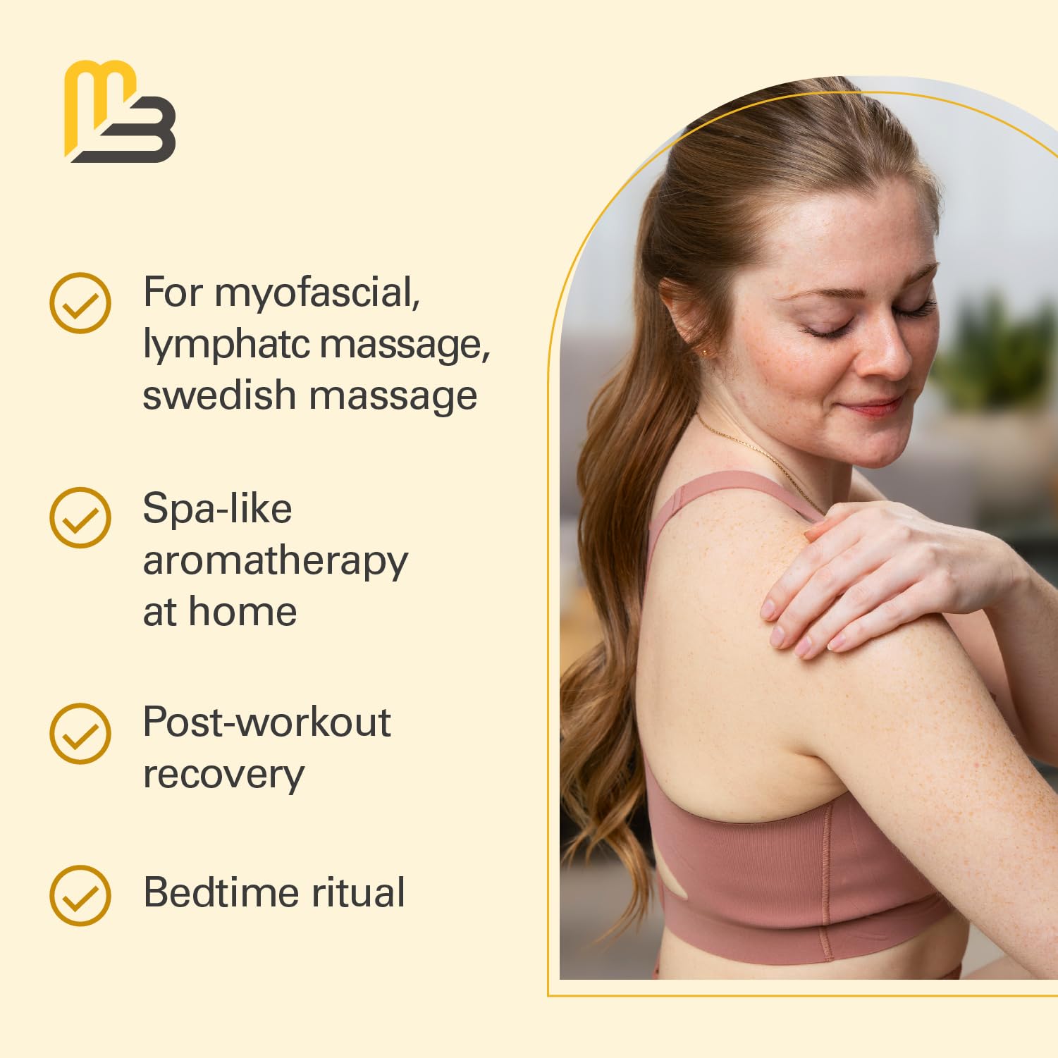 Lymphatic Massage Oil for Massage Therapy - Lymphatic Drainage Oil for Body Care Circulation & Detox Support with Ylang Ylang, Ginger, Lavender, Grapeseed, Vitamin E & Stem Cell (8 Fl Oz) by M3 - Maple Wellness Supplements