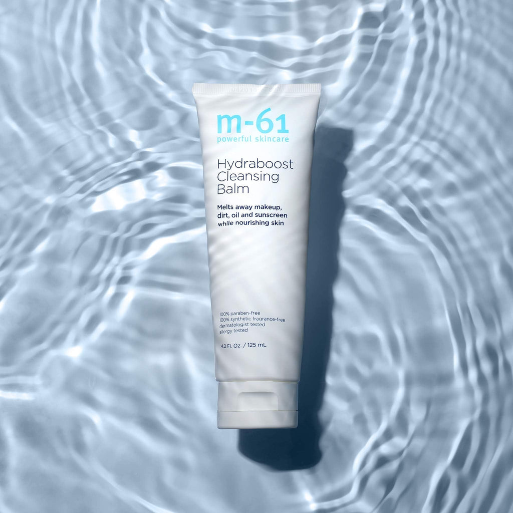 m-61 Hydraboost Cleansing Balm | Makeup Removing Cleanser Balm Melts Away Dirt, Oil, and Sunscreen | Fragrance Free | Derm & Allergy Tested | Made in USA | 4.2 Fl Oz - TrustMedUSA