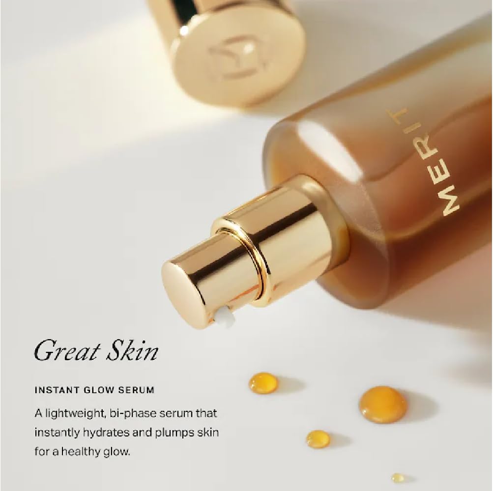 M Great Skin Instant Glow Serum with Niacinamide and Hyaluronic Acid (1.69 oz / 50 ml) + Bonus Acne Patch (36 Pieces) Tea Tree Oil Facial Water Gel - TrustMedUSA
